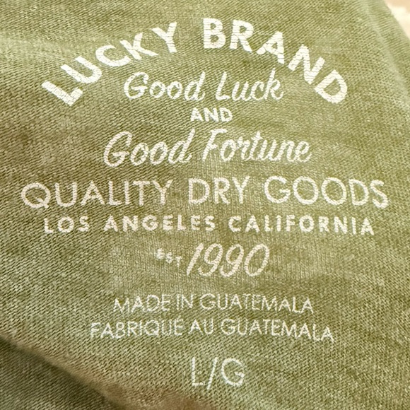 Lucky Brand Short Sleeve Burnout Graffic Tee - Picture 2 of 2